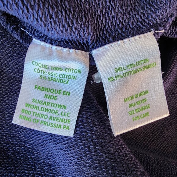 Lilly Pulitzer Womens Medium Sweatshirt Luxletic Beach Comber Pullover Navy Blue - Picture 9 of 11